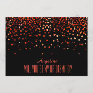 Schwarzer roter Glitzer sind Sie meine Einladung