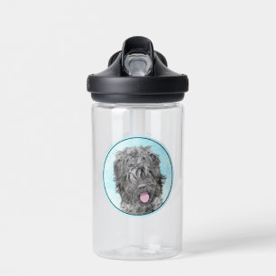 Schwarzer Russischer Terrier-Malerei - Süßes Origi Trinkflasche