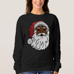 schwarzer Santa-Claus Sweatshirt