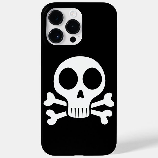 schwarzer Schädel Case-Mate iPhone 14 Pro Max Hülle (Rückseite)