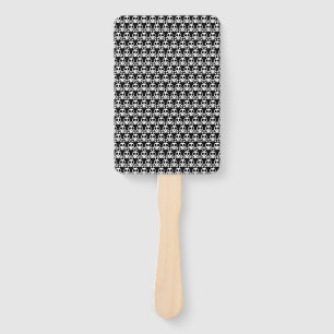 schwarzer Schädel Fächer