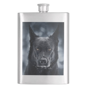 Schwarzer Schäfer Flachmann