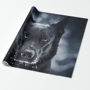Schwarzer Schäfer Geschenkpapier