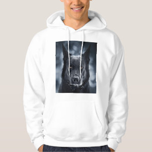 Schwarzer Schäfer Hoodie
