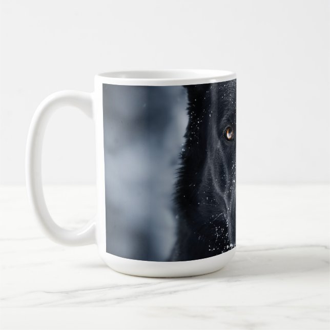 Schwarzer Schäfer Kaffeetasse (Links)