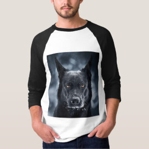 Schwarzer Schäfer T-Shirt