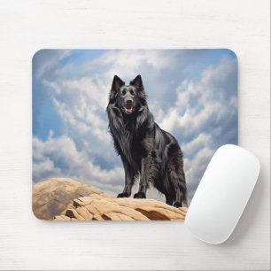 Schwarzer Schäferhund Mousepad