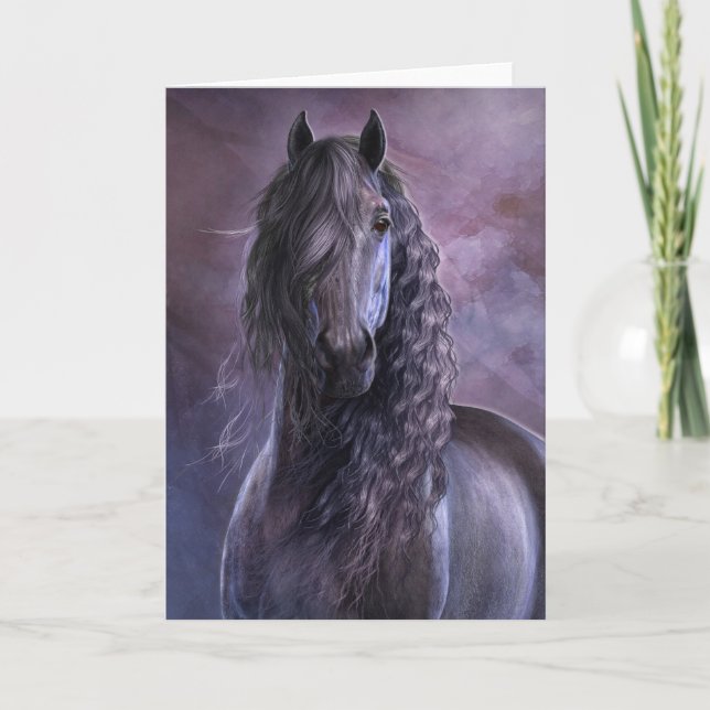 Schwarzer Schattennotecard Karte (Vorderseite)