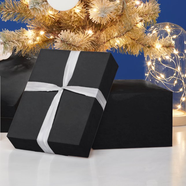 Schwarzer Schiefer Geschenkpapier (Feiertage)