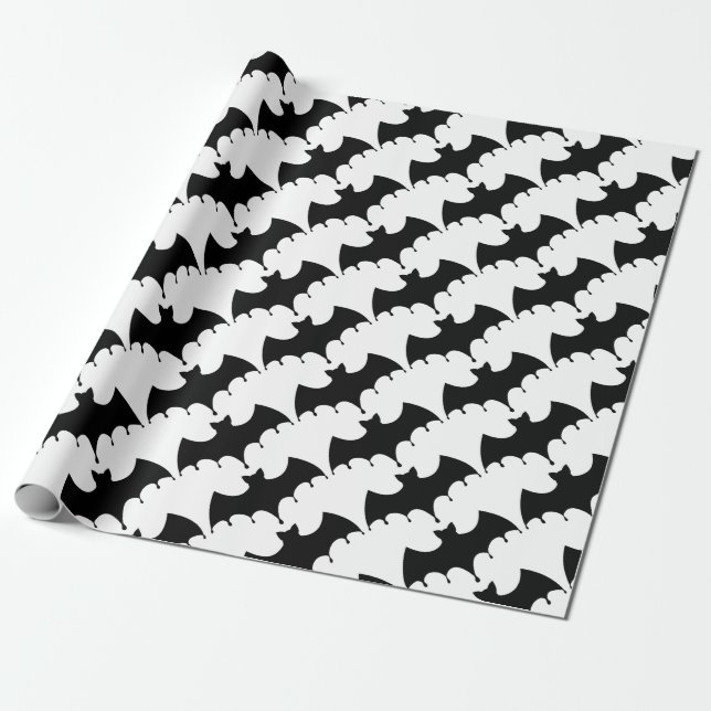 Schwarzer Schläger Geschenkpapier (Ungerollt)