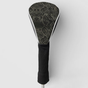 Schwarzer Schlangendruck Golf Headcover