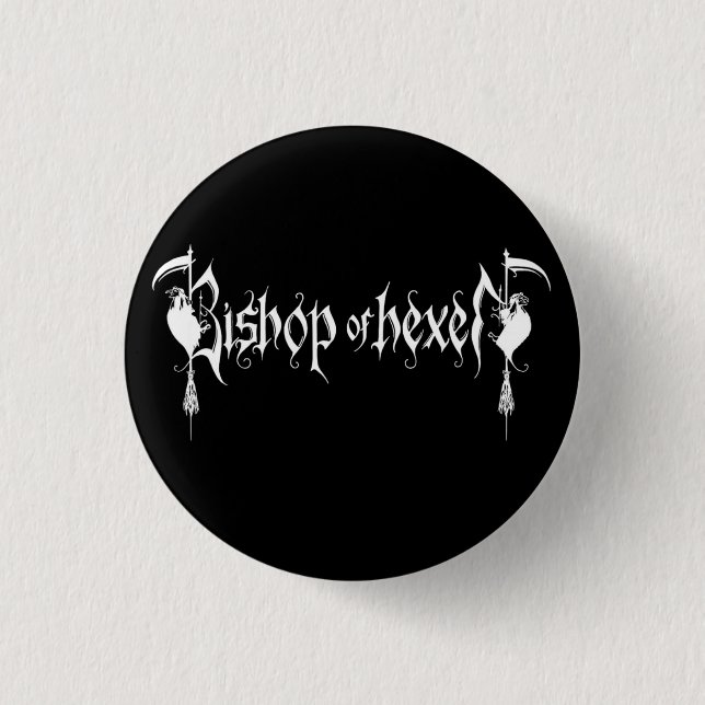 schwarzer schlechter Knopf Button (Vorderseite)