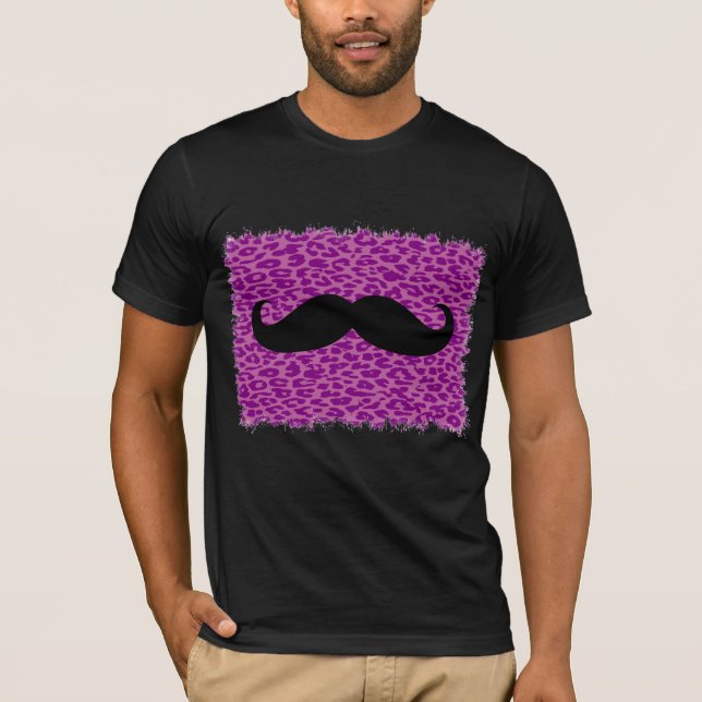 Schwarzer Schleim und Lila Leopardenhaut T-Shirt (Vorderseite)