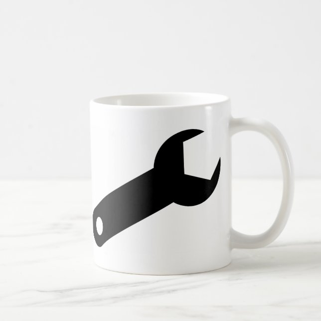 Schwarzer Schlüssel Kaffeetasse (Rechts)