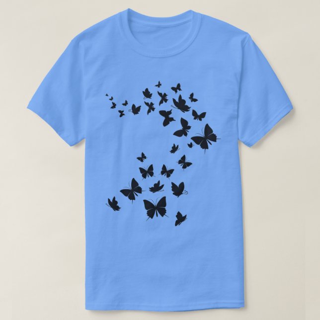 Schwarzer Schmetterling 6 T-Shirt (Design vorne)