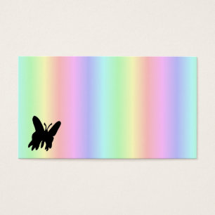 Schwarzer Schmetterling auf Regenbogen