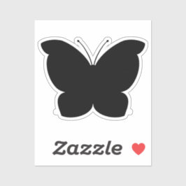 Schwarzer Schmetterling geschnitten Vinyl Sticker