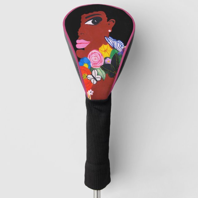 Schwarzer Schmetterling Golf Headcover (Vorderseite)