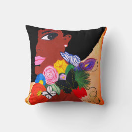 Schwarzer Schmetterling - Kissen