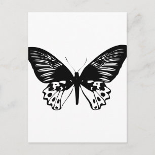 Schwarzer Schmetterling Postkarte