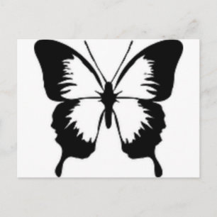 Schwarzer Schmetterling Postkarte