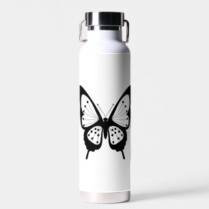 Schwarzer Schmetterling Trinkflasche