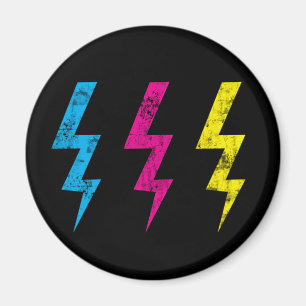 Schwarzer Schmutz-Blitz-Magnet Magnet