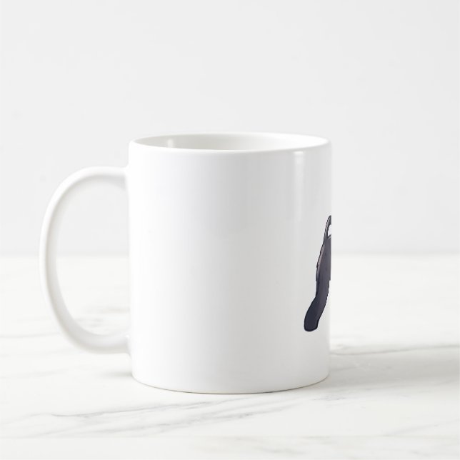 Schwarzer Schnauzer-Hund Kaffeetasse (Links)