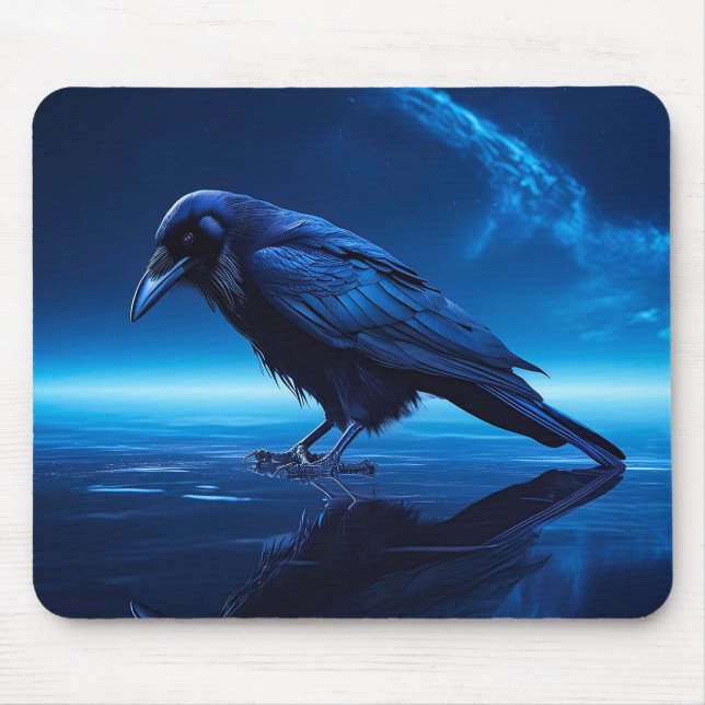 Schwarzer Schnitt Mousepad (Vorne)