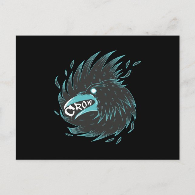 Schwarzer Schnitt Postkarte (Vorderseite)