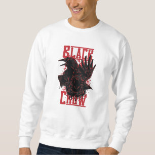 Schwarzer Schnitt Sweatshirt