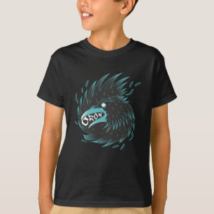 Schwarzer Schnitt T-Shirt