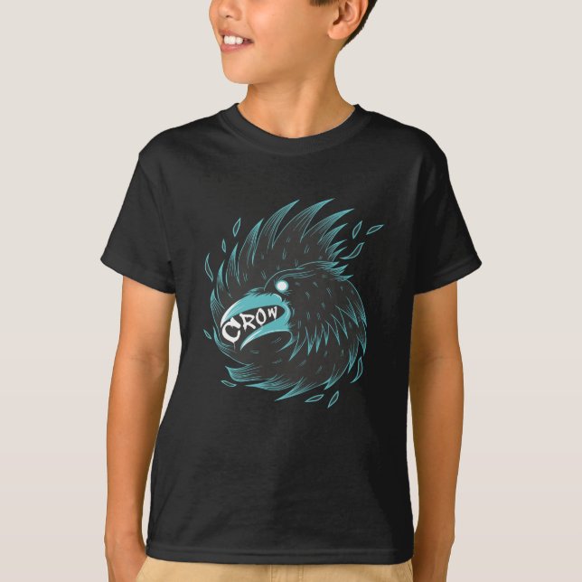 Schwarzer Schnitt T-Shirt (Vorderseite)