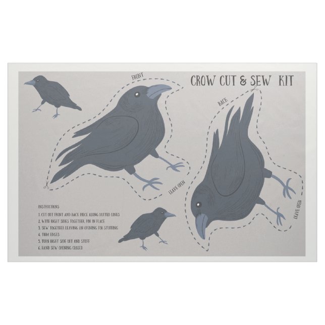 Schwarzer Schnitt und Nähpolster Stoff (Fat Quarter (45,7 x 55,9 cm))