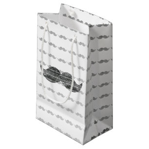 Schwarzer Schnurrbart Kleine Geschenktüte