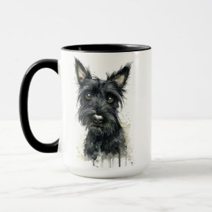 Schwarzer Schottischer Terrier Becher Tasse