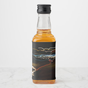 schwarzer Schütze Alkoholflaschenetikett