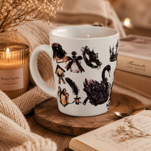 Schwarzer Schwan Ästhetik Tasse   Chic Luxus Kaffe