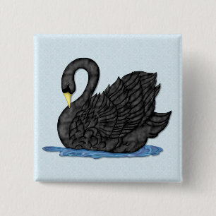 Schwarzer Schwan Button
