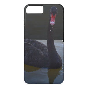 Schwarzer Schwan im Maßteich schwimmen, iPhone 8 Plus/7 Plus Hülle