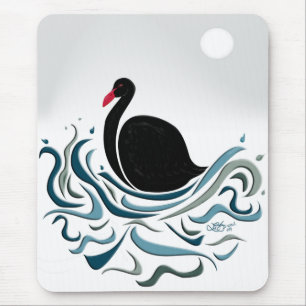 Schwarzer Schwan Mousepad