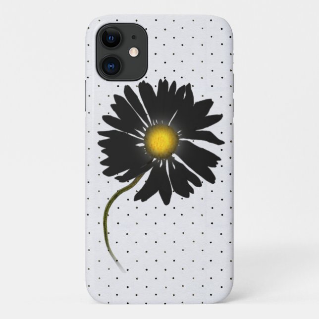 schwarzer Schwanz an Punkten Case-Mate iPhone Hülle (Rückseite)