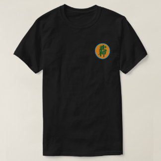 Schwarzer Shihan (師範) Flecken-Entwurf T-Shirt