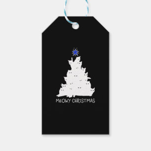 Schwarzer Shirt-Gelbsternkatze Geschenkanhänger