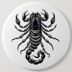 Schwarzer Skorpion Button
