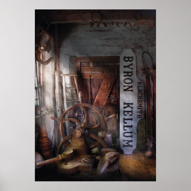 Schwarzer Smith - Byron Kellum Blacksmith Poster (Vorne)