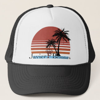 Schwarzer Sommer-Fernlastfahrer-Hut Truckerkappe