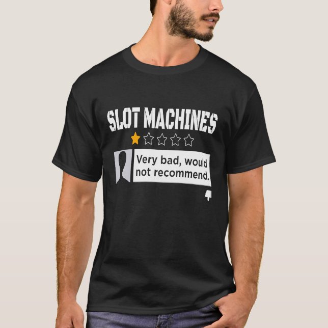 Schwarzer Spaß empfiehlt keinen Slot T-Shirt (Vorderseite)