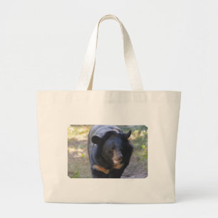 Schwarzer Spectacled Bär Jumbo Stoffbeutel