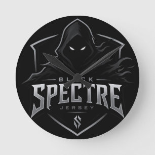 Schwarzer Spectre Gaming Becher - Gamer Kaffeetass Runde Wanduhr